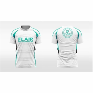 Maillot de football personnalisé pour adultes – Qualité supérieure, 100 % polyester, confortable, respirant, séchage rapide, anti-bactérien, col en V, coupe courte - Product Image 6