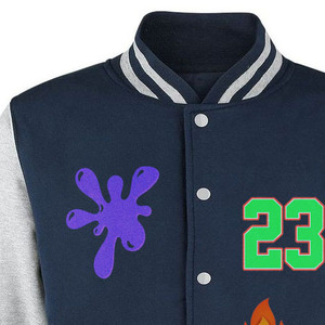 Chaqueta Varsity de Moda, Nueva Colección 2026, de Poliéster, con Hombros Caídos, Transpirable, Resistente al Viento, Gruesa, Informal, con Bloques de Color - Product Image 3