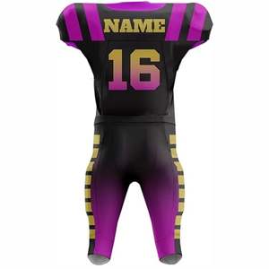 Maillot de football américain OEM de haute qualité, logo personnalisé, nouveau design, confortable, manches courtes, grande taille, protection UV - Product Image 3