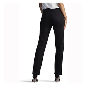Pantalons en jean noir décontractés pour femmes, style streetwear, fermeture éclair, coupe bootcut, pantalons en jean pour femmes - Product Image 4