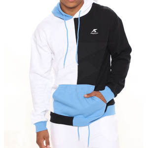 Venta al por mayor pulóver hombres chándales hecho a medida 100% algodón mejor precio cuello con capucha patrón sólido ropa de invierno - Product Image 6