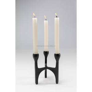 S/2 Metal Stacky 3 and 5 Arms Black <b>Candle</b> Holders for Modern Table Centerpiece- Decorative Floor <b>Candle</b> Holders <b>Tall</b> Set Holder - Product Image 2