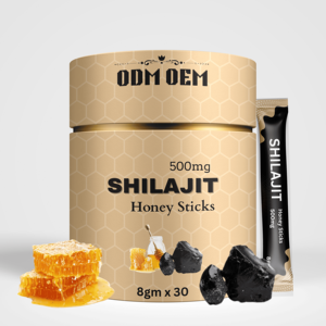 Extracto puro de resina de shilajit del Himalaya con miel 500mg 8gm palitos sabor a canela cultivado salvaje empaquetado en tambor de botella - Product Image 2