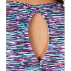 ID Ideology Top da donna per il tempo libero con scollo a goccia sul retro, tinto in massa, colore viola, taglia media - Product Image 3