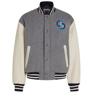 Custom Varisty Jacket Bordado Logo Mangas de cuero Lana Letterman Varsity Jacket Hombres Chaqueta de béisbol - Product Image 3