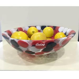 Frutero de resina multicolor personalizado con doble asa para el hogar, cocina, comedor y fiestas, cuenco decorativo multiusos para servir - Product Image 2