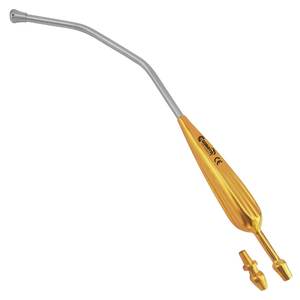 Goraya alemán de alta calidad Yankauer tubo de succión CE ISO aprobado Retractor mango chapado en oro Acero inoxidable plástico gran oferta - Product Image 1