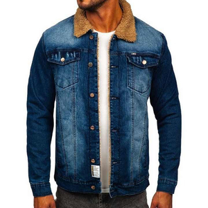 2025 New Spring Autumn Men's <b>Brown</b> Denim Jacket Hot Sale Casual Cotton Elasticity Slim Fitted Denim Jacket For Men Winter Stand - Product Image 3