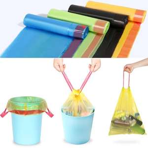 Bolsas de basura ecológicas con cordón, 13 galones, compostables, grandes, 50 litros, resistentes, reciclables, hechas en Turquía - Product Image 3