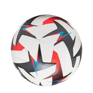 Ballon de Football en PU avec Imprimé Rayé Coloré Ballon de Match d'Entraînement Pas Cher Logo Personnalisé Fait Sialkot Pakistan Sports d'Équipe - Product Image 4