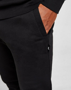 Survêtement de gymnastique pour hommes personnalisable Slim Fashion Fitted Printed Team Sport Wear Black Two-Piece Blank Sport Tracksuit-Taille XL Logo - Product Image 3