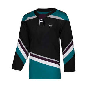 El uniforme de camiseta de hockey sobre hielo con diseño de logotipo personalizado de talla grande más popular con técnica de impresión por sublimación de nombre de equipo OEM - Product Image 3