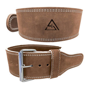 Custom <b>Back</b> <b>Support</b> Leather Weight Lifting Belt Workout Gym Accessories Fitness Training Belts Padded Compression Belts - Product Image 1