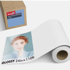 Papier photo brillant Koala Ultra Premium, best-seller, prêt à être expédié, rouleau de 24 pouces x 110 pieds, 72 lb, pour imprimantes jet d'encre - Product Image 1