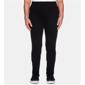 Pantalones Rectos Alfred Dunner Grand Boulevard, Transpirables, Negros, Talla 16, Cintura Media, Temporada Otoño - Product Image 1