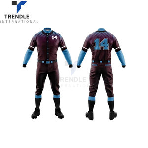 Ensemble d'uniformes de baseball pour équipe, logo personnalisé, unisexe, performance de softball, maillot et pantalon de sport, 100% polyester, antibactérien - Product Image 5