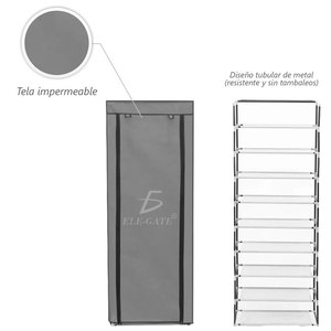Scarpiera Minimalista con Organizer, Facile da Montare, Scaffale Modulare Multiuso per Arredamento Casa e Soggiorno - Product Image 5