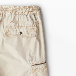 Pantalon cargo élégant à taille haute en sergé pour hommes, confortable, coupe régulière, design durable pour un usage quotidien Fabriqué au Bangladesh - Product Image 5