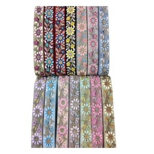 2025 brodé de haute qualité Designer dentelle rubans garniture robe cou dentelle perlée au prix de gros pour l'exportation de l'Inde - Product Image 1