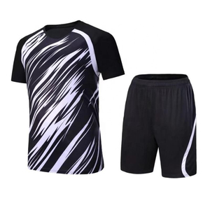 Meilleurs maillots de football pour hommes de haute qualité, ensembles d'uniformes de football, 100% polyester, respirant, séchage rapide, col en V, marque personnalisée - Product Image 4