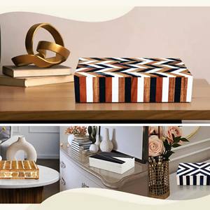 Decorative Box Handcrafted Storage Handcrafted storage and jewelry box wooden <b>Gifts</b> & Crafts Wooden <b>Boxes</b> Wall Signs - Product Image 1