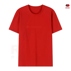 T-shirt vierge imprimé de haute qualité avec votre propre logo T-shirt unisexe en coton lourd personnalisé 180-280gsm - Product Image 1