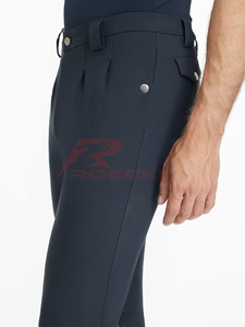 Culottes d'équitation pour hommes en gros de haute qualité, extensible dans les quatre sens, matériau respirant et doux au toucher, ceinture sécurisée, équestre élégant - Product Image 3