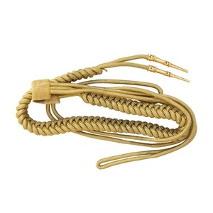 Aiguillette táctico de Lingotes de plata dorada de alta calidad, cordón de hombro uniforme de gran calidad para accesorios de uniformes tácticos - Product Image 6