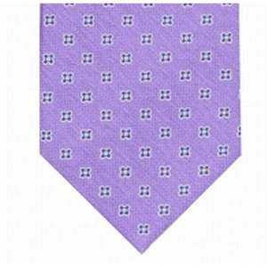 Cravatta Classica Floreale da Uomo in Seta e Poliestere Viola, Taglia Standard, Logo Personalizzato per Occasioni Casual e Formali, Confezionata in Scatola Regalo - Product Image 3