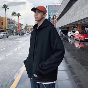 เสื้อสเวตเตอร์คาร์ดิแกนซับในทรงหลวมมีฮู้ดสีพื้นสไตล์ลำลองอินเทรนด์เกาหลีฤดูใบไม้ร่วงฤดูหนาว - Product Image 6