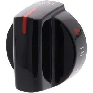 Bouton de brûleur de cuisinière à gaz ERp 5304507386 (noir) pour Frigidaire/usage domestique - Product Image 1