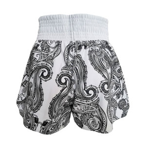 Short de combat de boxe 100% coton de meilleure qualité sur mesure pour hommes grande taille High Street Fitness taille élastique motif solide - Product Image 3