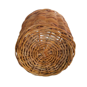 Handcrafted round <b>Rattan</b> <b>Storage</b> <b>Basket</b> Versatile for Home Organization and Rustic Decor Accent - Product Image 4