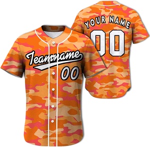 Maillots de baseball et de softball entièrement sublimés, respirants, à séchage rapide, avec boutons, pour uniformes d'équipe sportive - Product Image 3