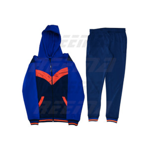 Alta calidad sublimación Premium poliéster suave cremallera completa 2 bolsillos laterales chándal correr jogging traje ropa deportiva - Product Image 1