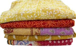 Các loại màu sắc khác nhau kantha chăn chắp vá kantha ném mỗi chăn màu sắc độc đáo đẹp đảo ngược chăn trải giường - Product Image 4