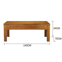 Table basse classique moderne en teck |   Bois massif indonésien, durable, éco-responsable, élégant, pour salon