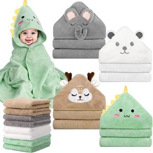 Ensemble <span class=keywords><strong>de</strong></span> serviettes <span class=keywords><strong>de</strong></span> <span class=keywords><strong>bain</strong></span> et <span class=keywords><strong>de</strong></span> débarbouillettes pour bébé CandyHome, motif animal, hypoallergénique, ultra absorbant, doux et mignon, cadeau pour nouveau-né, pour garçons et filles - Product Image 1