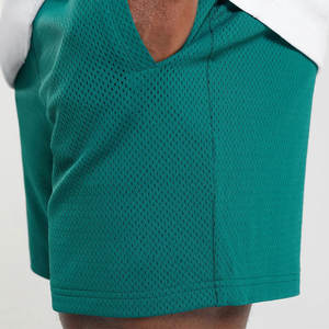 OEM Custom Logo Summer Men's Casual Shorts Single <b>Layer</b> Sports Mesh 100% Polyester Breathable Quick Dry Customizable Pockets - Product Image 3