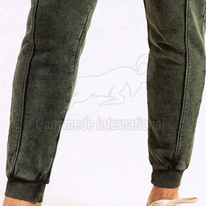 Pantalon de jogging délavé à l'acide, finition délavée à la pierre, coupe confortable, pantalon de jogging délavé à l'acide, vêtement de dessous tendance - Product Image 5
