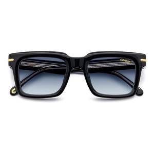 Gafas de Sol para Hombre CARRERA316SM4 con Montura Cuadrada Moderna de Alta Calidad en Dorado y Verde, Lentes Anti-Reflejantes, Material de Metal y PC - Product Image 4