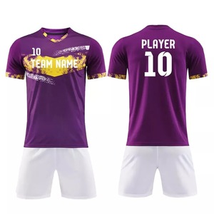 Custom logo Breathable Quick Dry Football Jersey Design <b>Models</b> Full Set Sublimation Polyester Men Soccer Jersey Uniform - Product Image 1