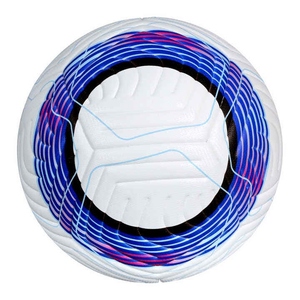Ballon de football de taille standard en cuir PU cousu à la main avec logo personnalisé, léger, durable, pour l'entraînement et les matchs, OEM - Product Image 1