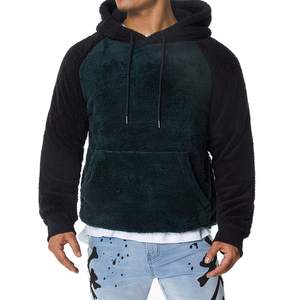 Sudadera con capucha de lana de poliéster 100% de alta calidad para hombres logotipo personalizado bordado impresión 220 Gsm estilo suelto de talla grande Casual otoño - Product Image 1