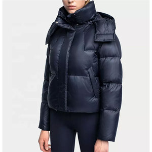 Chaqueta universitaria de plumón personalizada para mujer, chaqueta acolchada, chaquetas acolchadas recortadas con burbujas para mujer, abrigos para mujer - Product Image 3