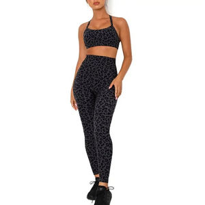 Conjuntos de Yoga para Mujer, Nuevo Modelo 2023, Hechos a Medida, Sexy, Reversibles, Brasier Deportivo, Leggings Cortos, Tallas Grandes, Transpirables - Product Image 2
