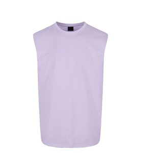Camiseta sin mangas de culturismo personalizada de color, superventas, con cuello redondo, tela de poliéster/algodón, antipilling, transpirable, de alta calidad. - Product Image 2