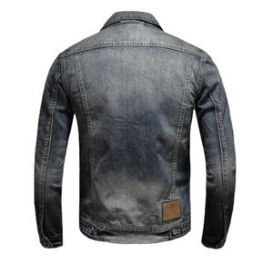 Chaqueta Vaquera de Mezclilla para Hombre, Chaqueta de Moda con Estilo Desgastado, Chaqueta de Calle Masculina, Abrigos de Vaquero - Product Image 6