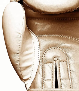 Gants de boxe en cuir PU pour l'entraînement des arts martiaux Nouveau logo OEM Matériau de couleur thaïlandaise Adultes Noir Rouge Universel Sans marque - Product Image 4