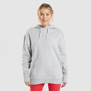 Premium <b>Pink</b> Oversized Pullover <b>Hoodies</b> Light Recycled Cotton Knitted Blanket Coat with Embroidered Printed Techniques Winter - Product Image 1